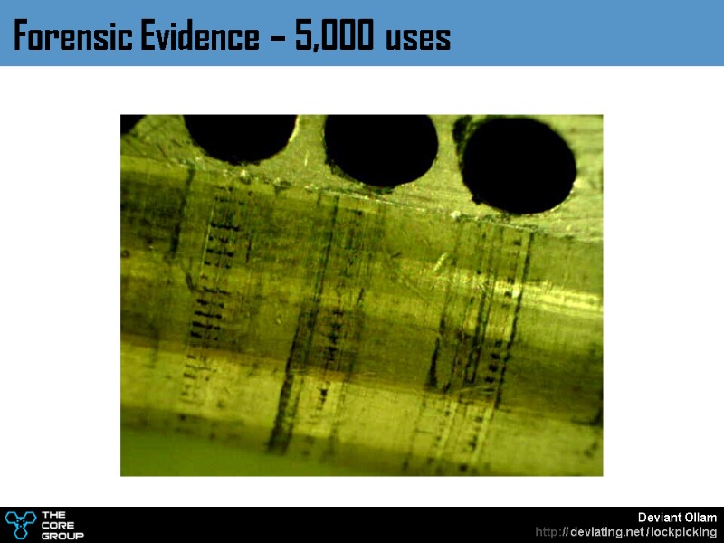 Forensic Evidence – 5,000 uses